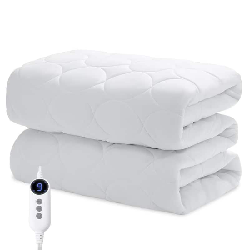 Temperature Regulating Electric Heated Mattress Pad With Controllers