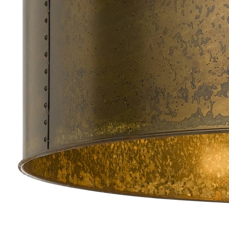 Modern Round Chandelier - 60 Inch Metal Frame, 6ft Chain, 5 Lights, Distressed Gold Finish - 8