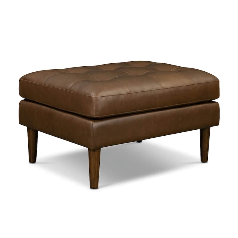 Poly & Bark Napa Ottoman - Full Grain Genuine Italian Leather