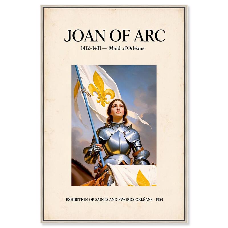 Maid of Orleans Canvas by Art Remedy - 20" x 30" - Silver