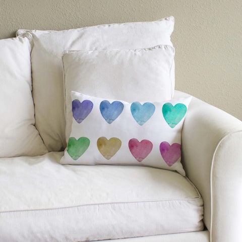 Fun Hearts - Lumbar Pillow