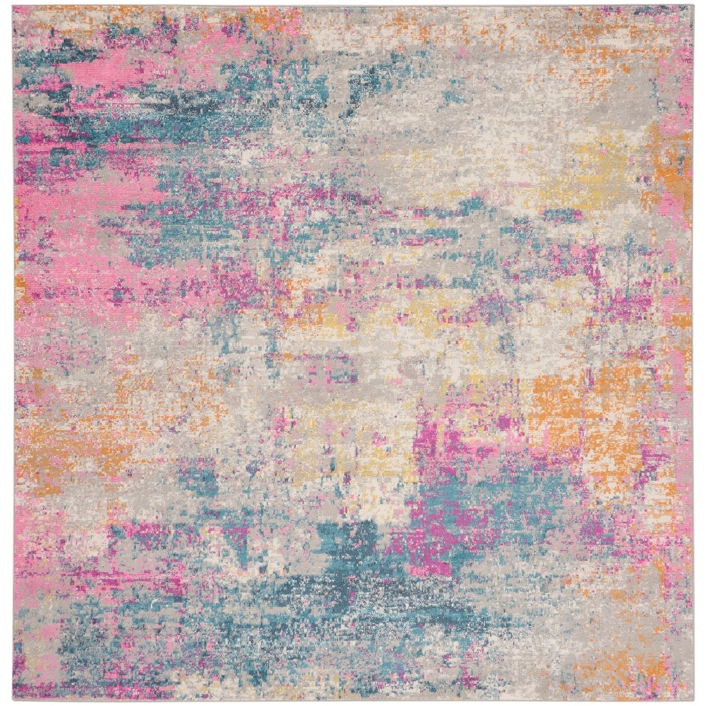 Nourison Passion Abstract Watercolor Multicolor Area Rug