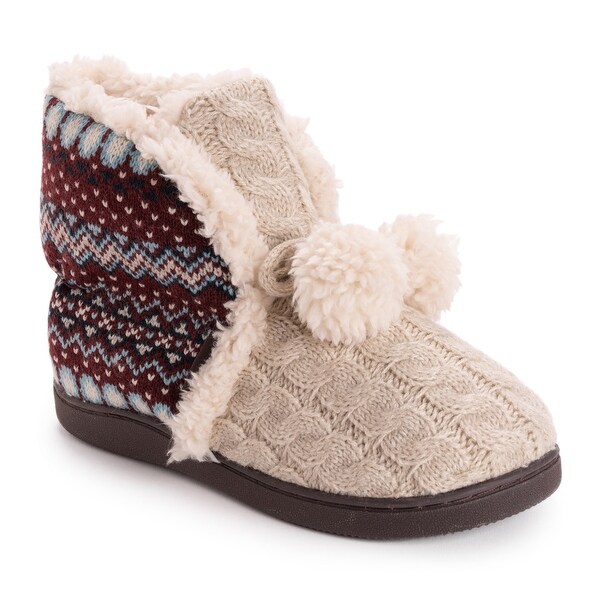 ladies zip up boot slippers