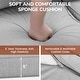 preview thumbnail 16 of 33, 3-Seater Outdoor Couch with Plush Cushions, Broad Armrests and Contoured Backrests