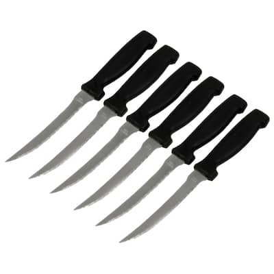 Chef Craft 2pc Stainless Steel Blade Vegetable Knife Set - Great for Precise Cutting of Tomatoes, Cucumbers and more