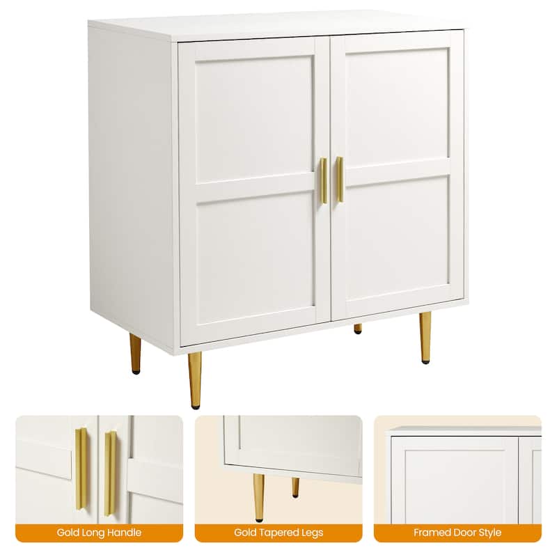 2-Door Storage Cabinet with Adjustable Shelves