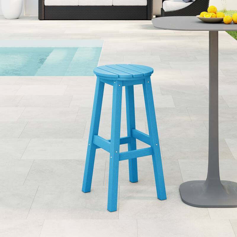 Laguna Hdpe All Weather Outdoor Patio 29" Round Bar Stool