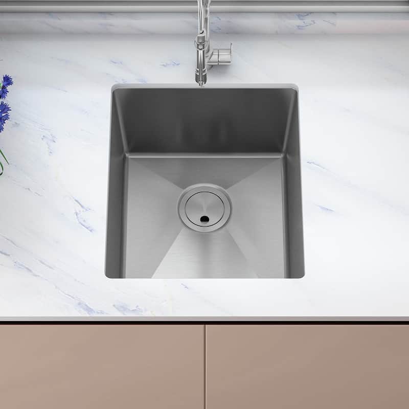 Sinber Undermount Single Bowl 304 Stainless Steel Kitchen Sink