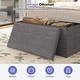 preview thumbnail 44 of 48, 15" Tall Foldable Storage Ottoman Lift-Top Lid & Carry Handle Multi Functional Footrest Shoe Bench Coffee Table for Living Room