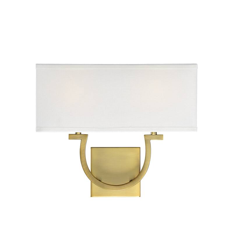 Savoy House Rhodes 2 Light 12" Tall Wall Sconce - Warm Brass