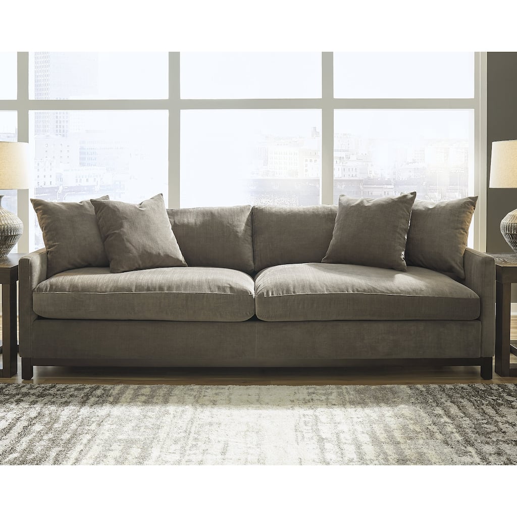 Signature Design by Ashley Zavalla Beige/Gray Sofa - 101"W x 40"D x 36"H
