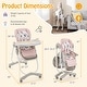 preview thumbnail 31 of 35, Costway High Chair for Babies & Toddlers with Rolling Wheels - See Details