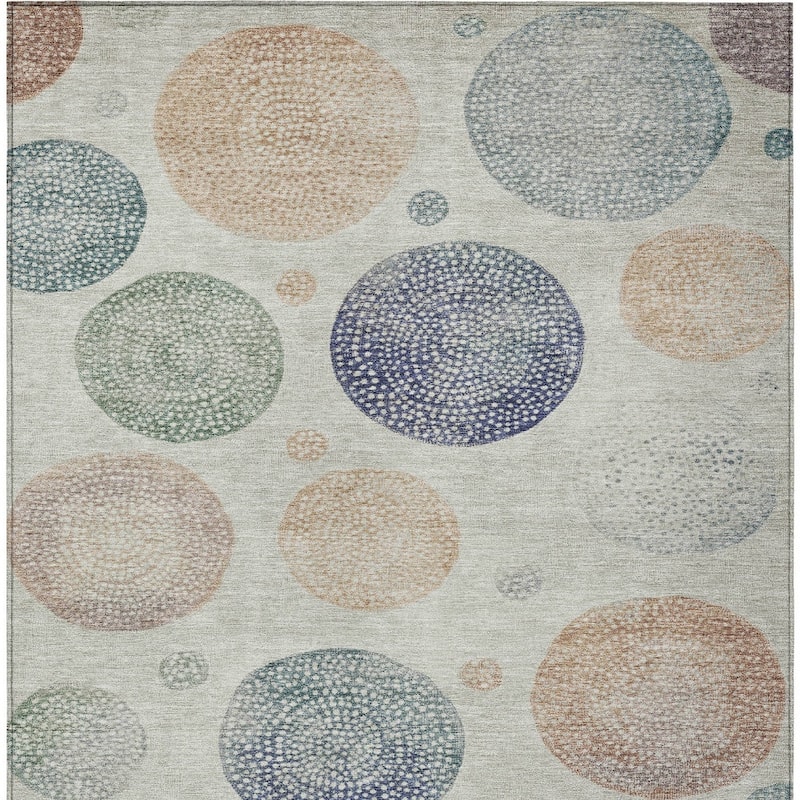 HomeRoots Geometric Transitional Rectangle Outdoor Rug