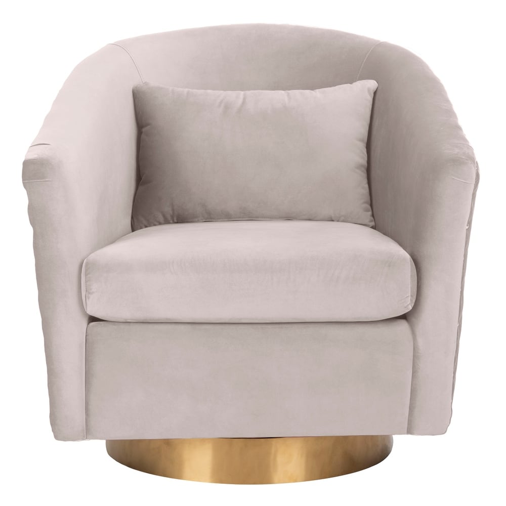 SAFAVIEH Couture Ikram Quilted Swivel Tub Chair - 30Wx32Dx30H