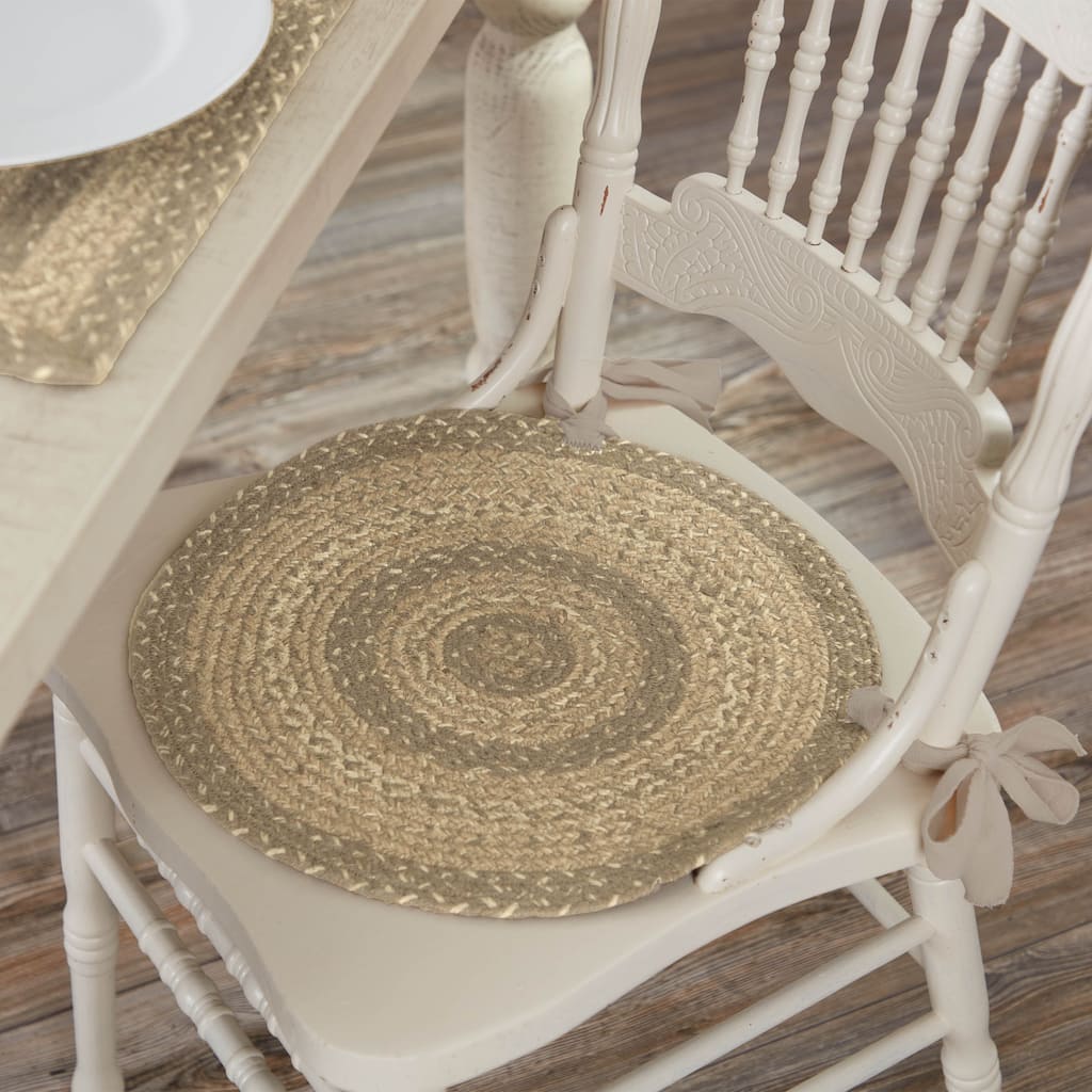 Cobblestone Jute Chair Pad