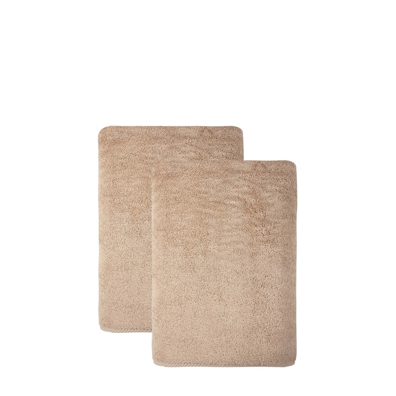 Ozan Premium Home 100% Turkish Cotton Opulence Luxury Bath Towels (Set of 2) - Warm Sand