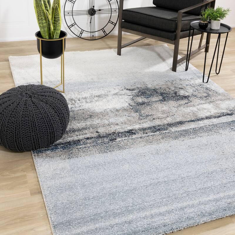 Soft Collection - Blue/Cream Misty River Rug