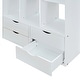 preview thumbnail 19 of 19, Full Size Loft Bed with Large Shelves,Writing Desk and LED Light