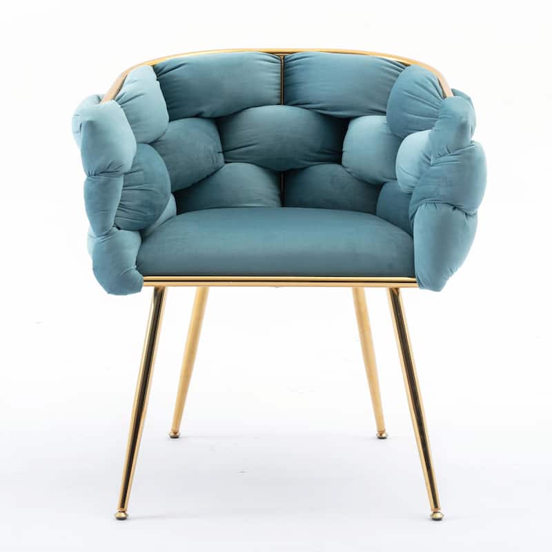 Modern Luxury Velvet Single Sofa Chair, Set of 2