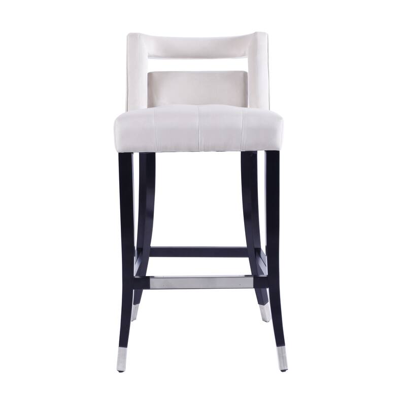 Velvet Barstool with nailheads(Set of 2)