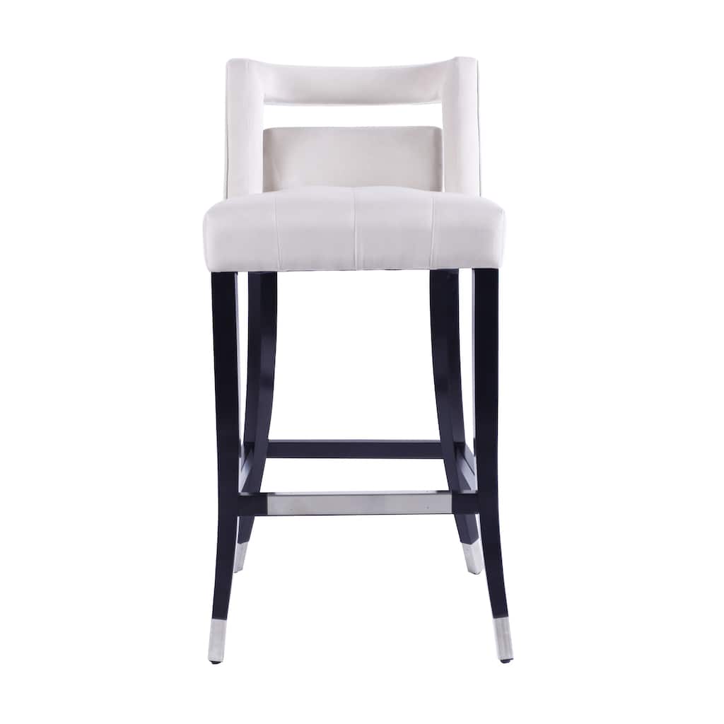 Velvet Barstool with nailheads(Set of 2)