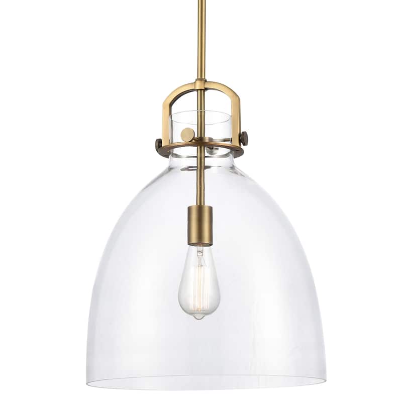 Bellevue Wendell 14" Wide Pendant - Brushed Brass