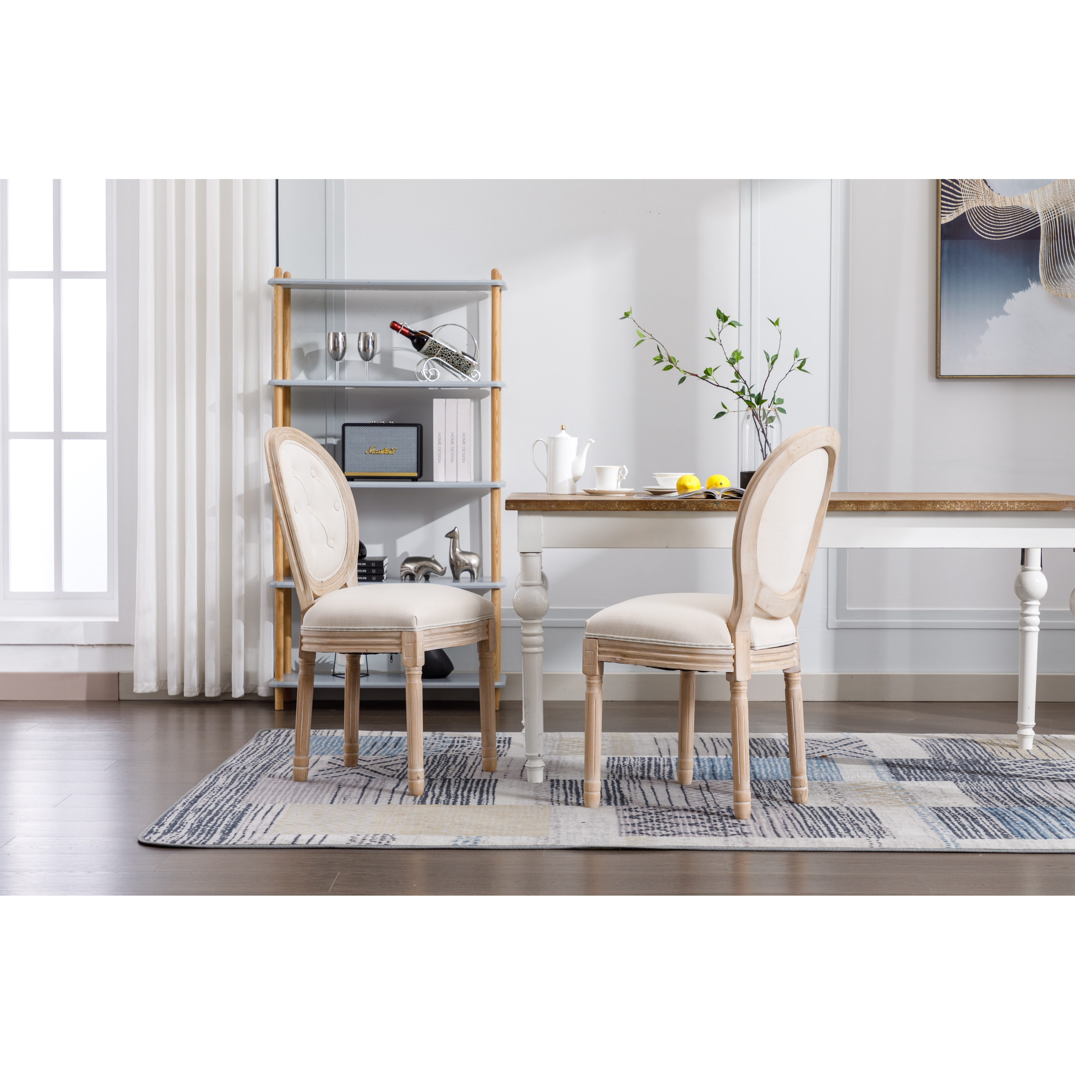 French country oval back dining chair outlet