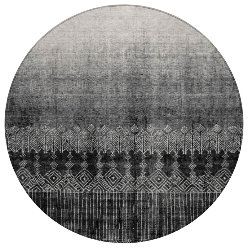 HomeRoots Ombre Transitional Rectangle Outdoor Rug