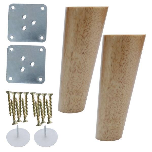 Shop 6 Inch Wood Furniture Leg Chair Feet Replacement 2pcs Wood Color 2pcs Wood Color On Sale Overstock 28765170