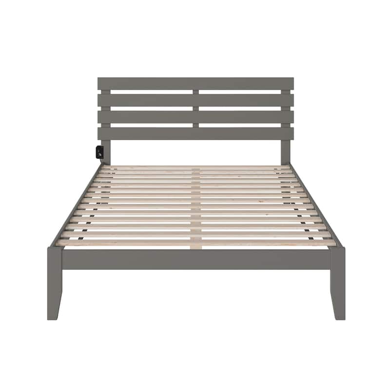 Oxford Platform Bed with USB Charger