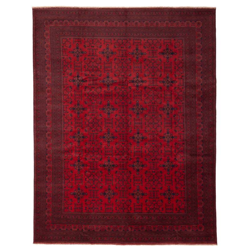 ECARPETGALLERY Hand-knotted Finest Khal Mohammadi Red Wool Rug - 10'0 x 12'10