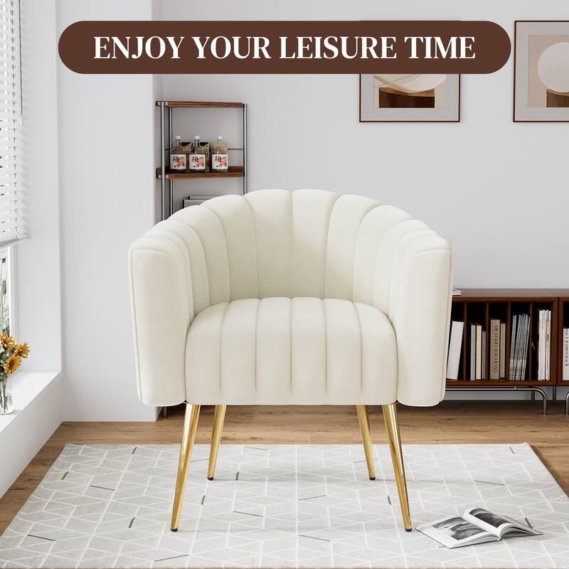 Ouyessir Oversized Modern Upholstered Accent Chair with Tufted Back