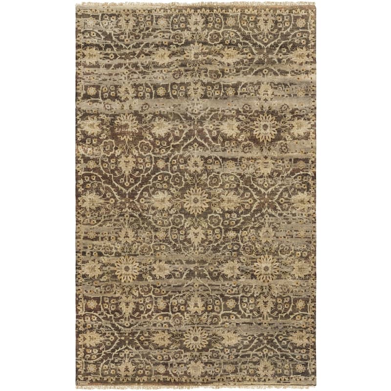 Edward Wool Area Rug - Olive - 2' x 3'