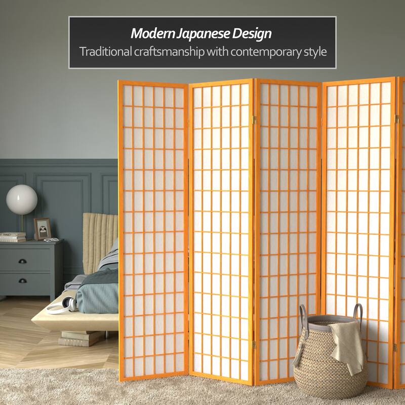 Wood and Rice Paper Windowpane Shoji Screen (China)