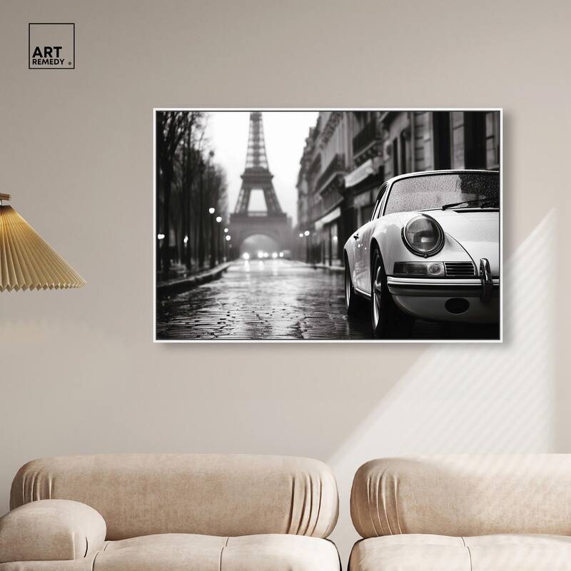 Rainy Day Paris Canvas by Art Remedy