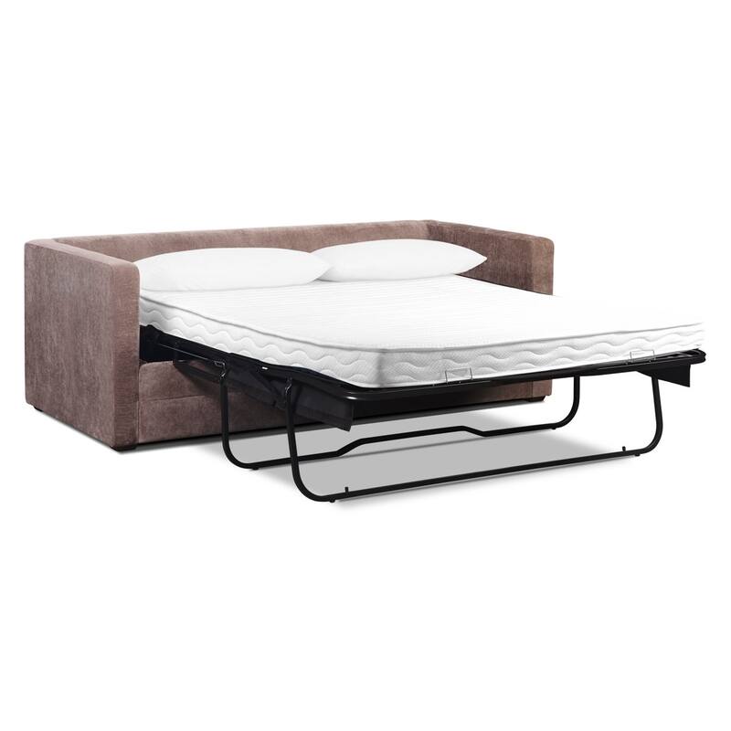 Poly & Bark Napa 82" Fabric Pull-Out Sofa Bed - Willow Brown