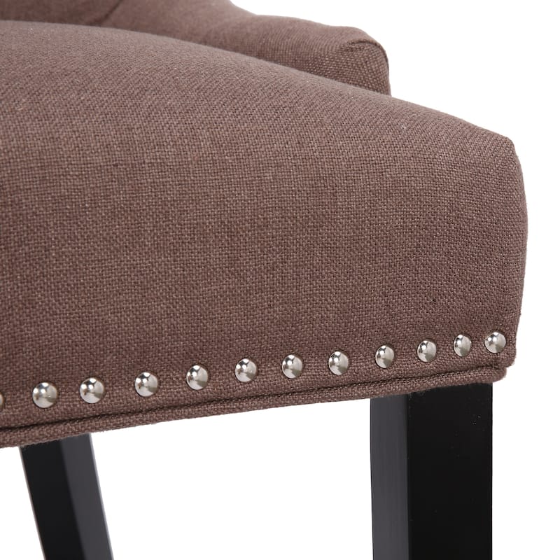 Grandview Tufted Upholstered Linen Fabric Dining Chair
