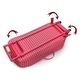 preview thumbnail 3 of 15, Badger Basket Trolley Doll Carrier with Rocking Bed and Bedding - Pink/Star