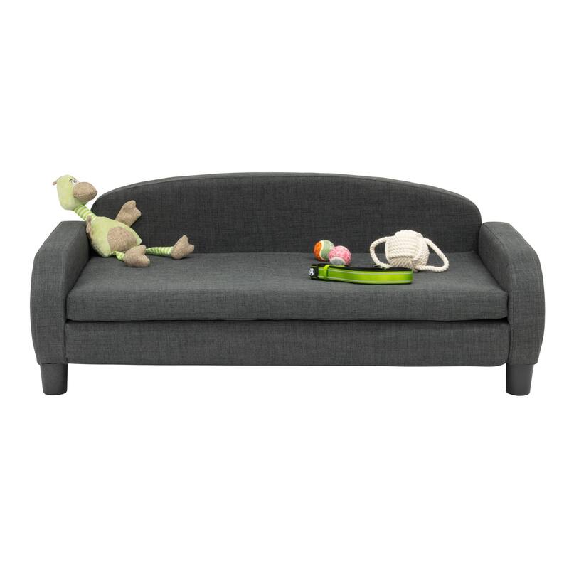 Paws & Purrs Modern Pet Sofa Bed Low-Back Lounger for Dogs & Cats – Removable Washable Mattress Cover