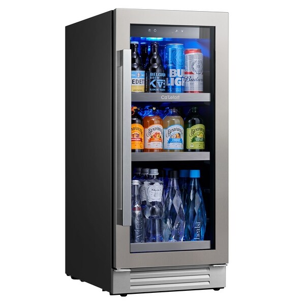 Beverage Refrigerator Cooler 120 Can Mini Fridge Glass Door On Sale