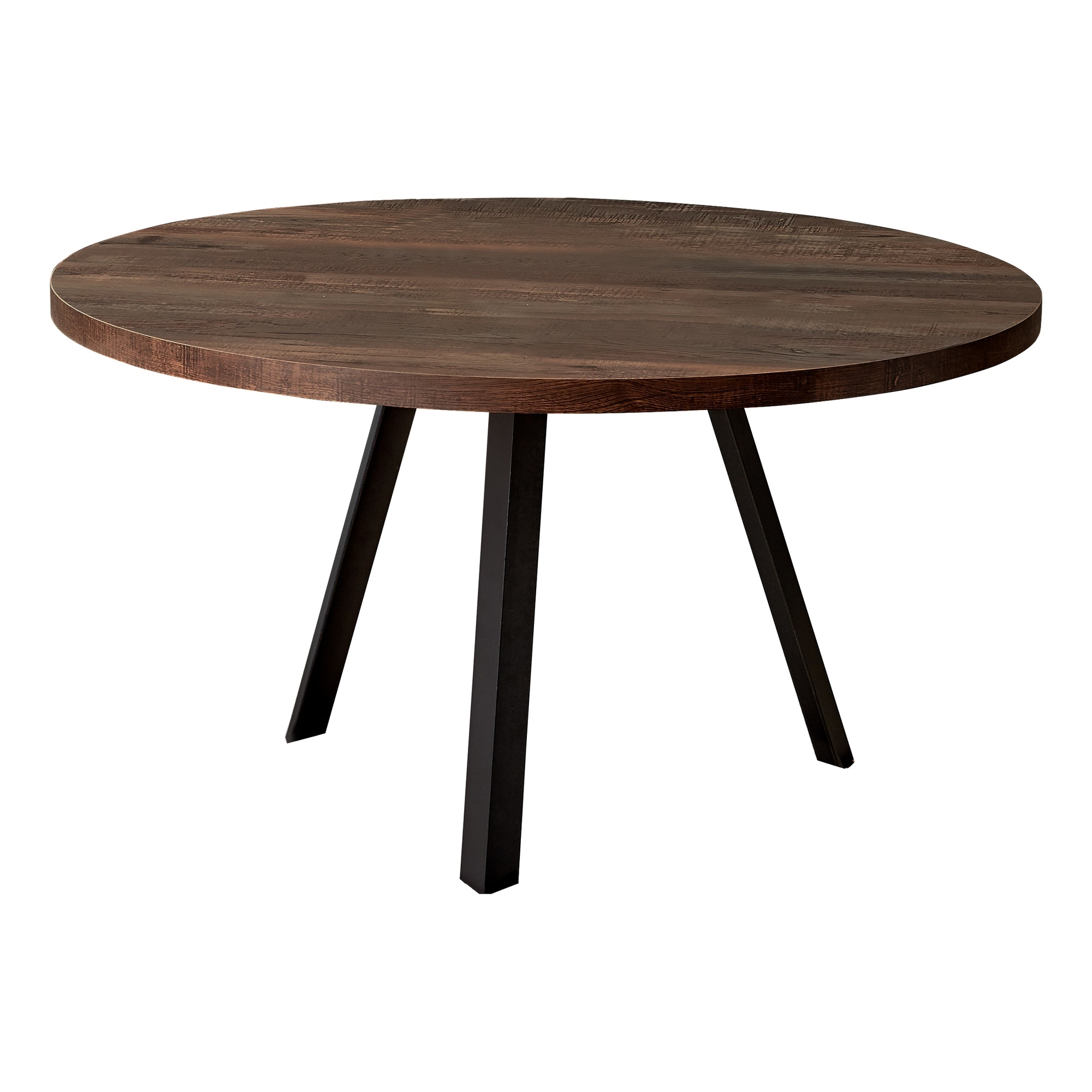 Shop 36 Brown Round Reclaimed Wood Accent Table With Black Metal Legs Overstock 32144014