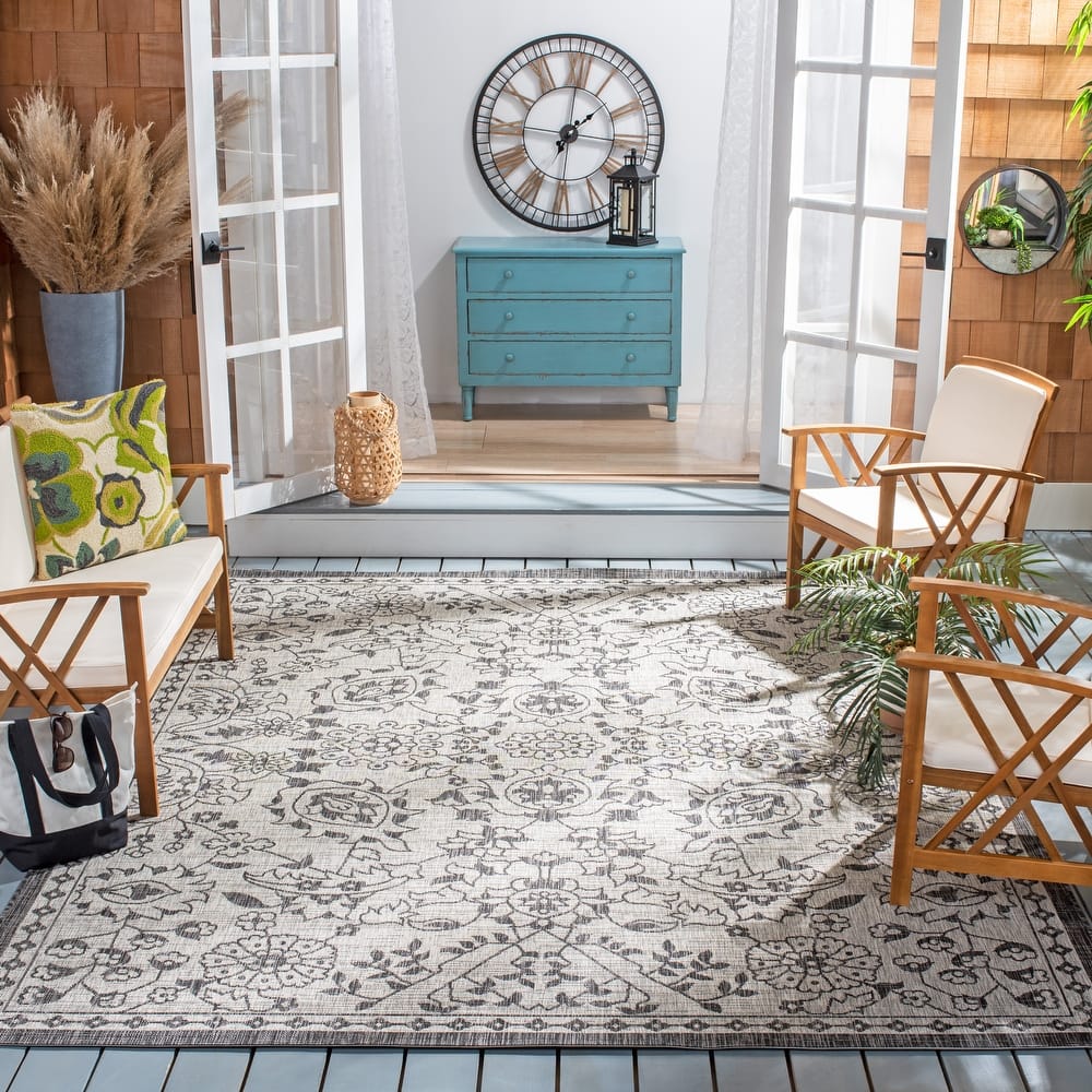 SAFAVIEH Courtyard Rochel Indoor/ Outdoor Waterproof Patio Backyard Rug