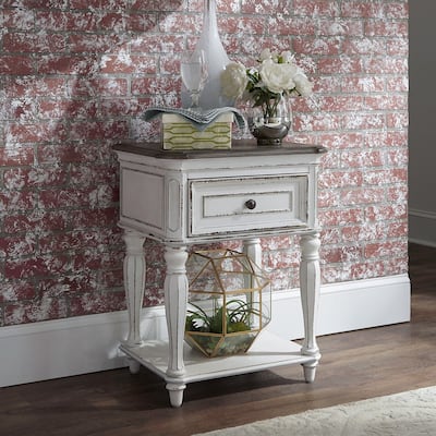 Magnolia Manor Antique White Leg Night Stand