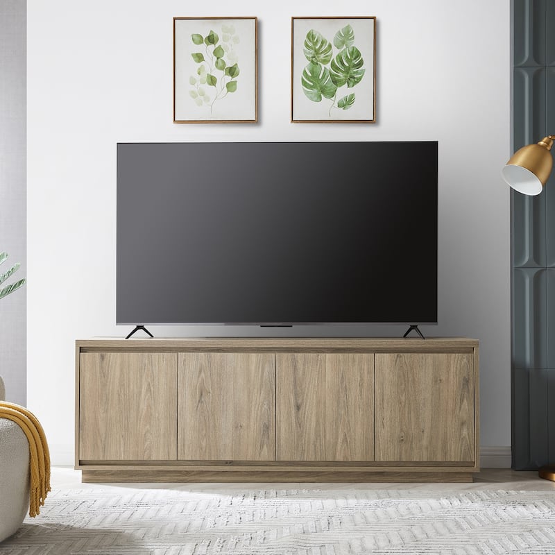 Presque Rectangular TV Stand for TV's up to 75" - Gray