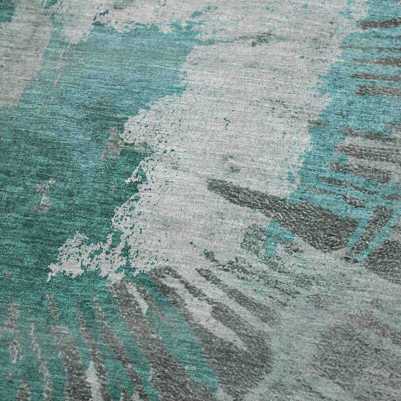 Premium Machine Washable Contemporary Abstract Sherpa Throw Blanket