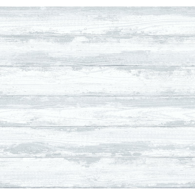 A-Street Prints Truro Grey Weathered Shiplap Wallpaper