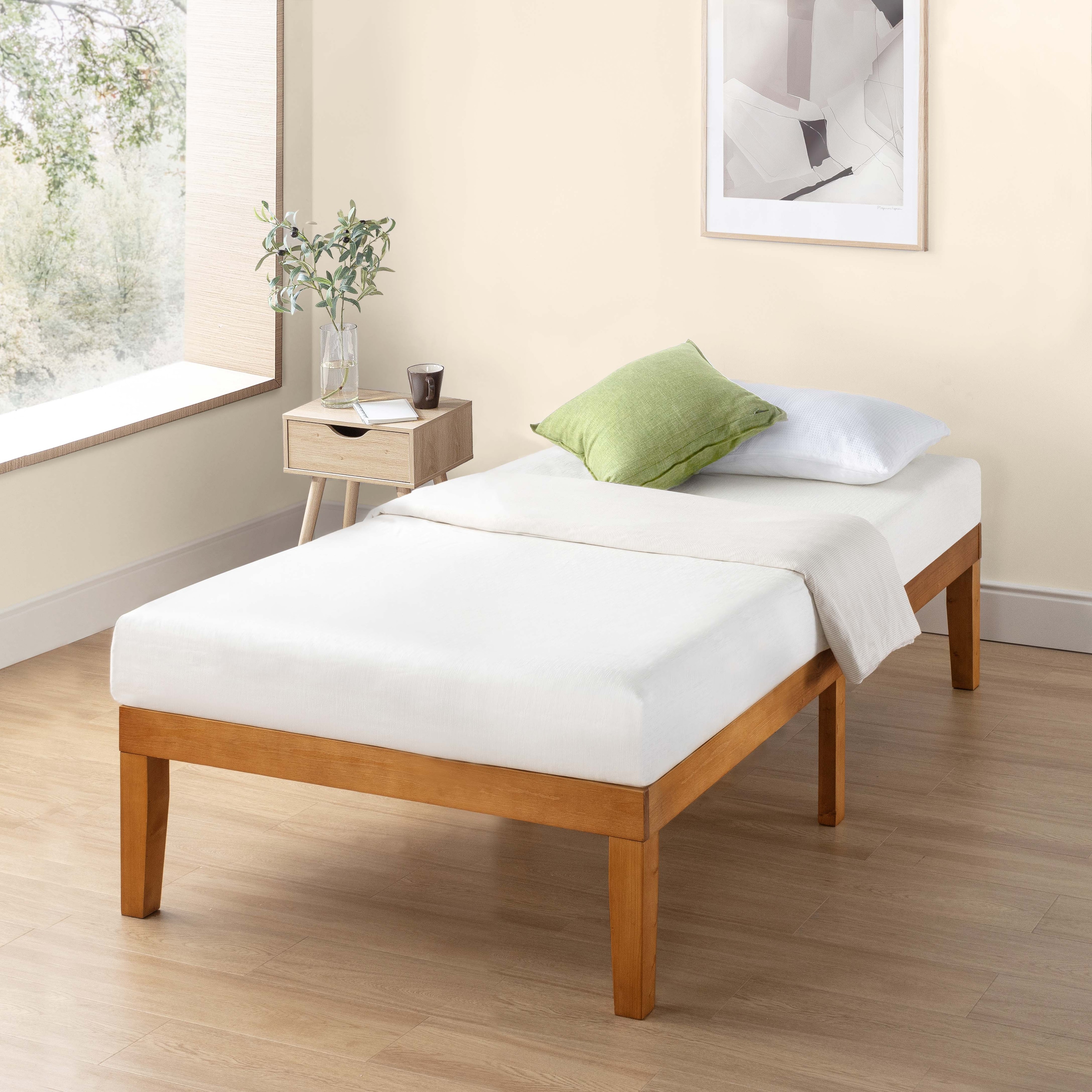 16 inch platform bed frame outlet queen