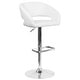 preview thumbnail 16 of 98, Chrome Upholstered Height-adjustable Rounded Mid-back Barstool