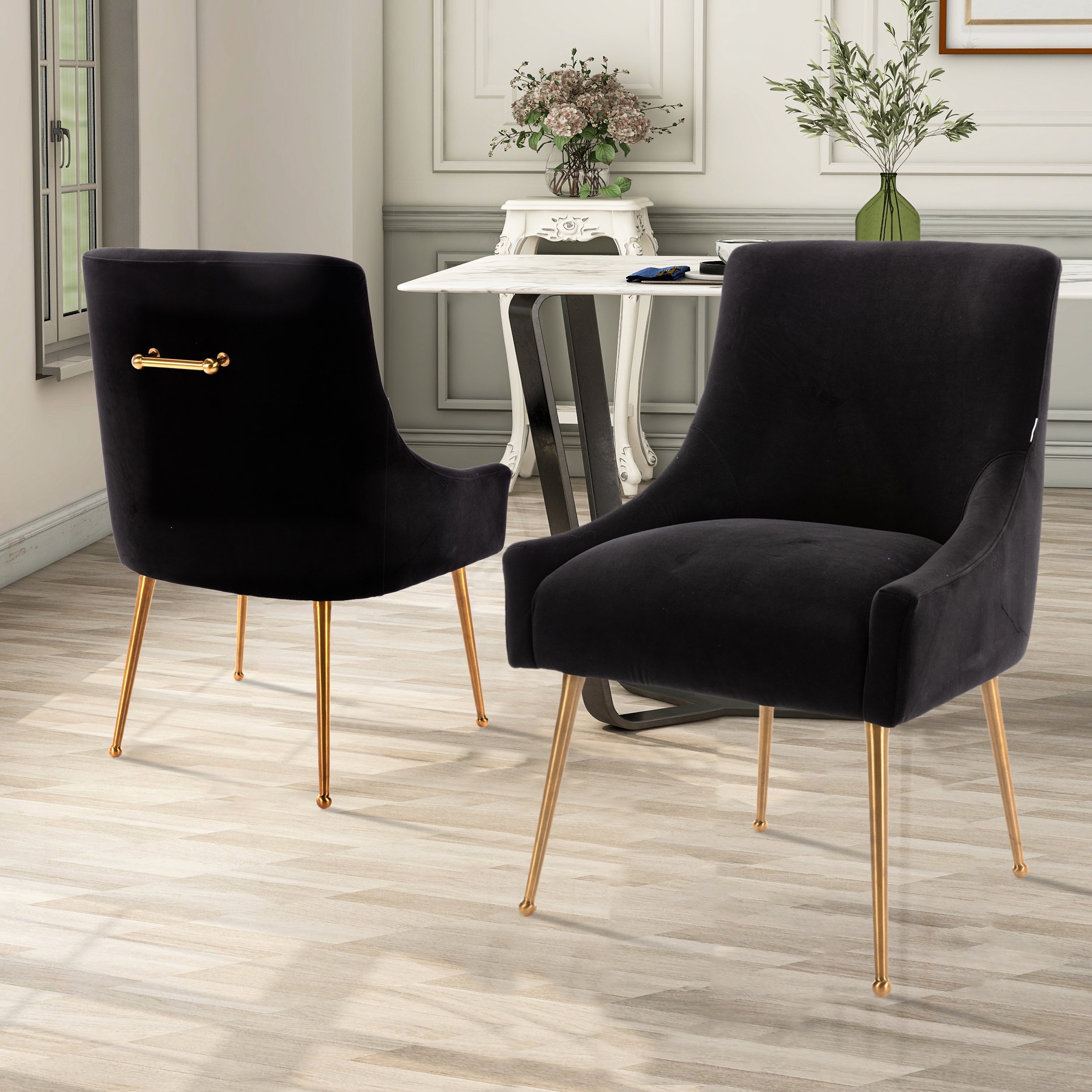 GZMR Upholstered Accent Dining Chairs Side Chairs (Set of 2