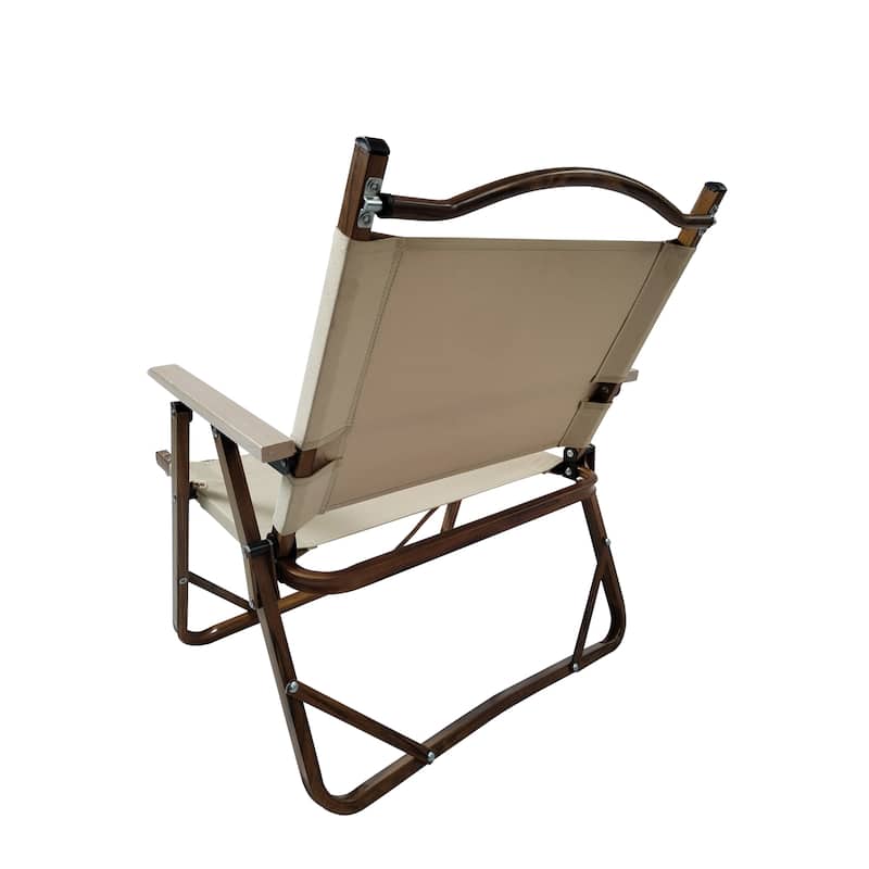 Comfy Foldable Aluminum Portable Chair with Armrests